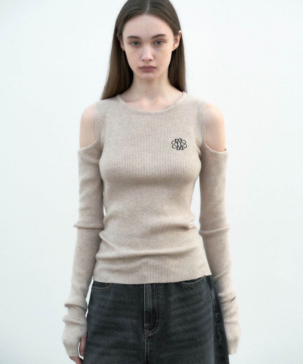 닉앤니콜(NICK&NICOLE) NICOLE WARMER RIBBED OFF SHOULDER KNIT_6 COLOR