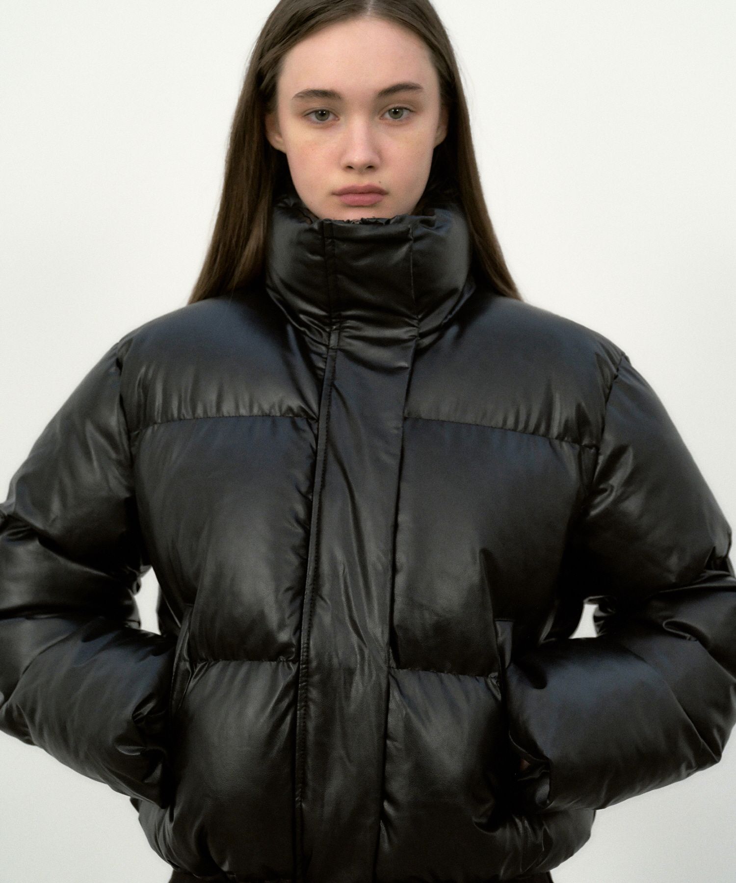 【NICK&NICOLE】 NICOLE LEATHER PUFFER SHORT PADDING MUSINSA | NICK&NICOLE NICOLE LEATHER PUFFER SHORT PADDING_3