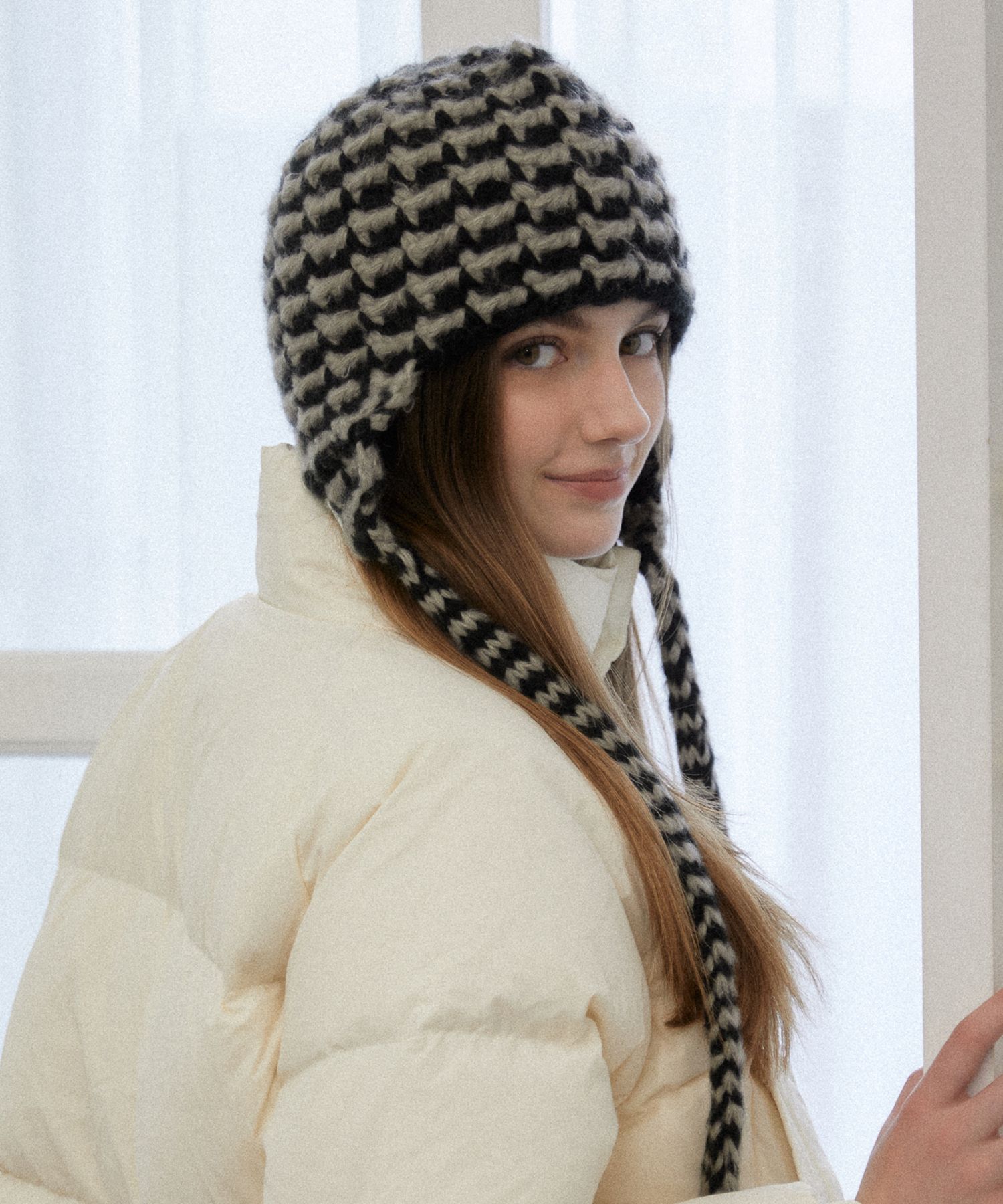 【TATIANA】Tilly Stripe Knite Trooper Hat トルーパーハット MUSINSA公式 | TATIANA Tilly Stripe Knit Trooper Hat BA8145
