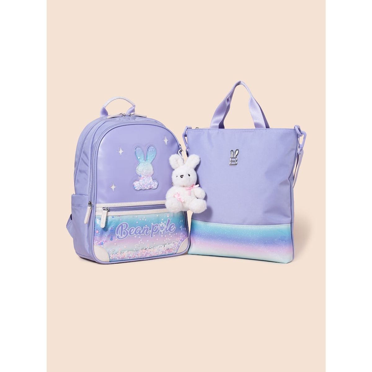 빈폴 키즈(BEANPOLE KIDS) 빙키 블링 파츠 포인트 책가방 세트  라이트 퍼플 (BI51D4G05V)