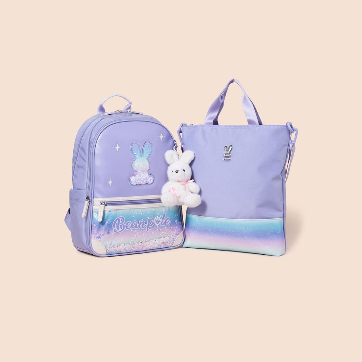 빈폴 키즈(BEANPOLE KIDS) 빙키 블링 파츠 포인트 책가방 세트  라이트 퍼플 (BI51D4G05V)