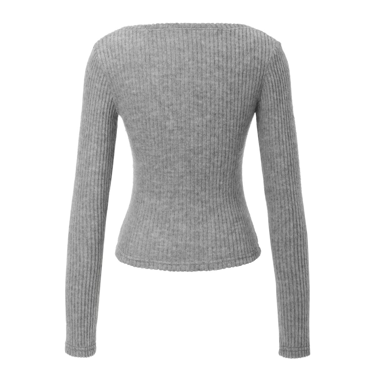 카키포인트(KHAKIPOINT) Ribbed Button T-shirt (gray)