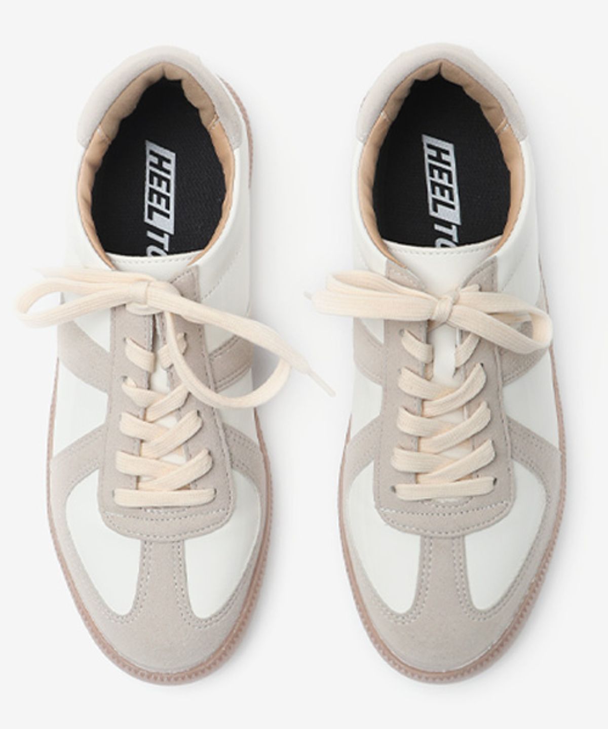 힐탑(HEELTOP) HT3501 치트키 5.5cm 리프트 독일군 스니커즈 로한 화이트