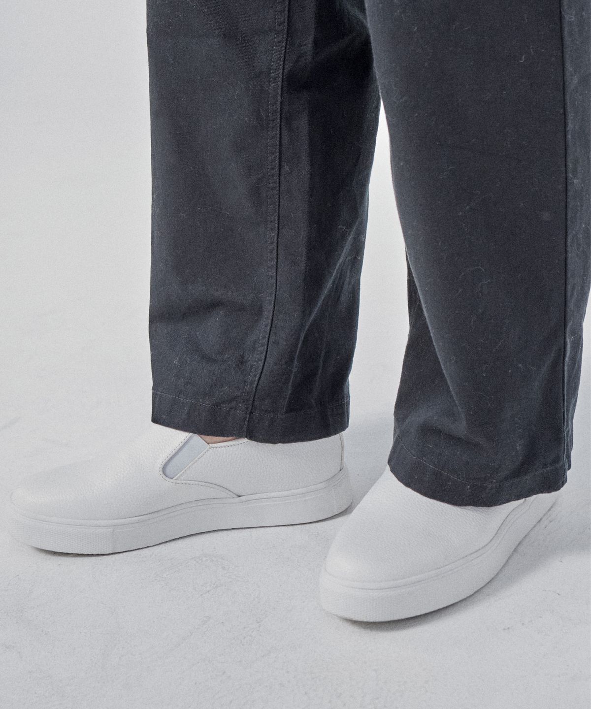 힐탑(HEELTOP) HT3503 6cm 키높이 슬립온 디펜드 화이트