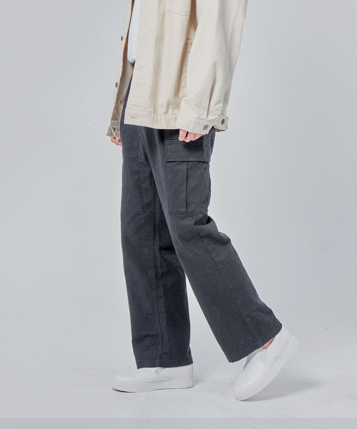 힐탑(HEELTOP) HT3503 6cm 키높이 슬립온 디펜드 화이트