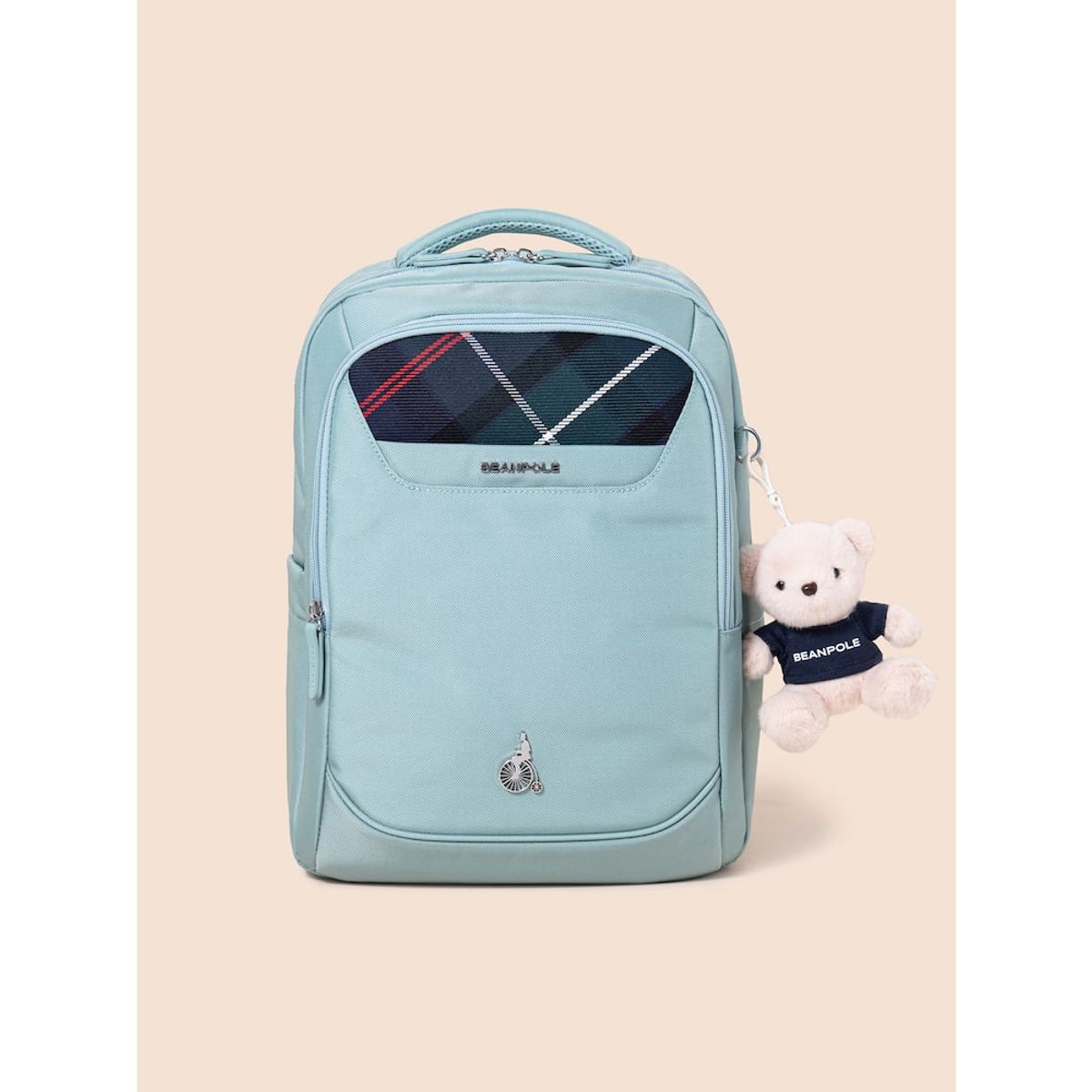 빈폴 키즈(BEANPOLE KIDS) 코어 체크 책가방 세트  라이트 그린 (PS00133022L)