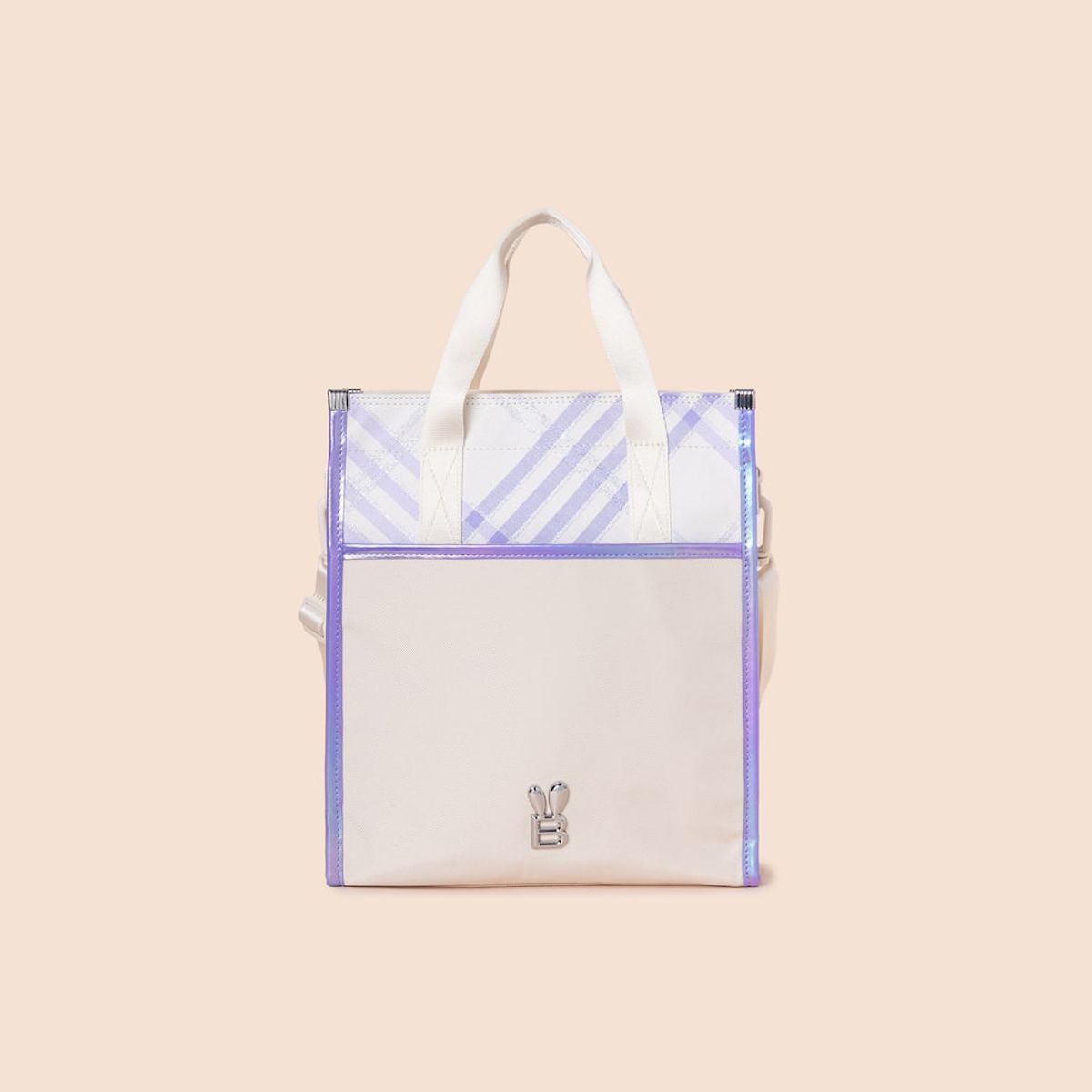 빈폴 키즈(BEANPOLE KIDS) 코어 체크 보조가방  아이보리 (BI51D4G110)