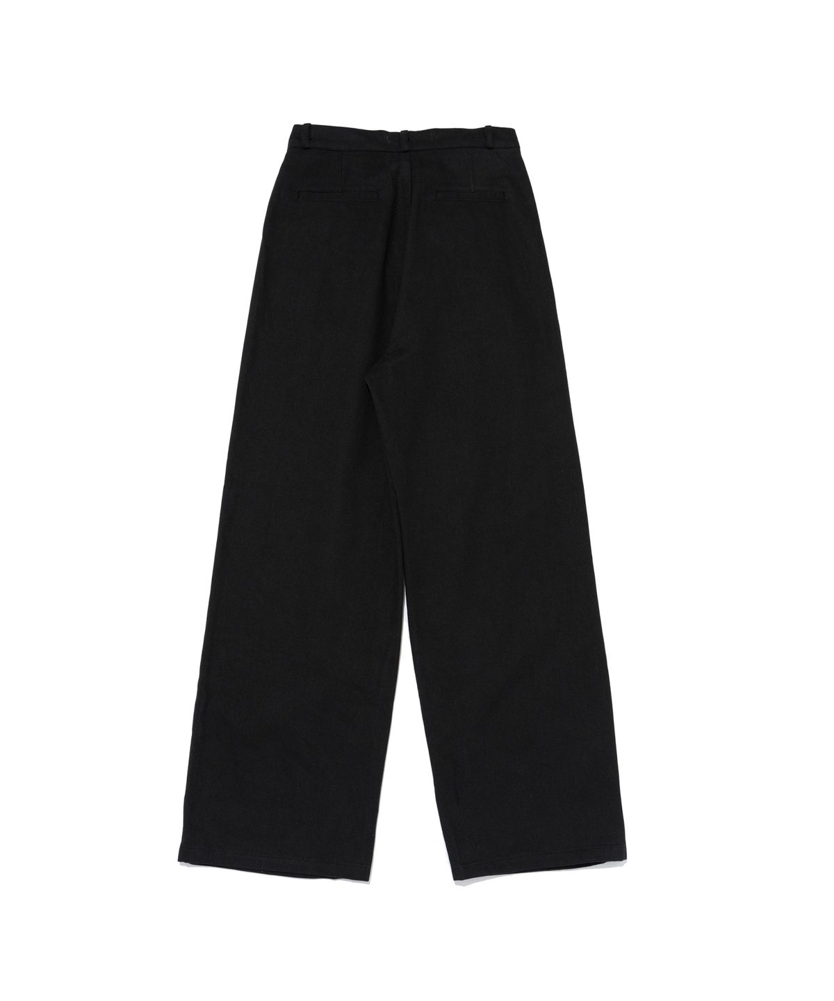 카고브로스 포 우먼(CARGOBROS FOR WOMAN) 웜 코튼 핀턱 와이드 팬츠 (블랙)