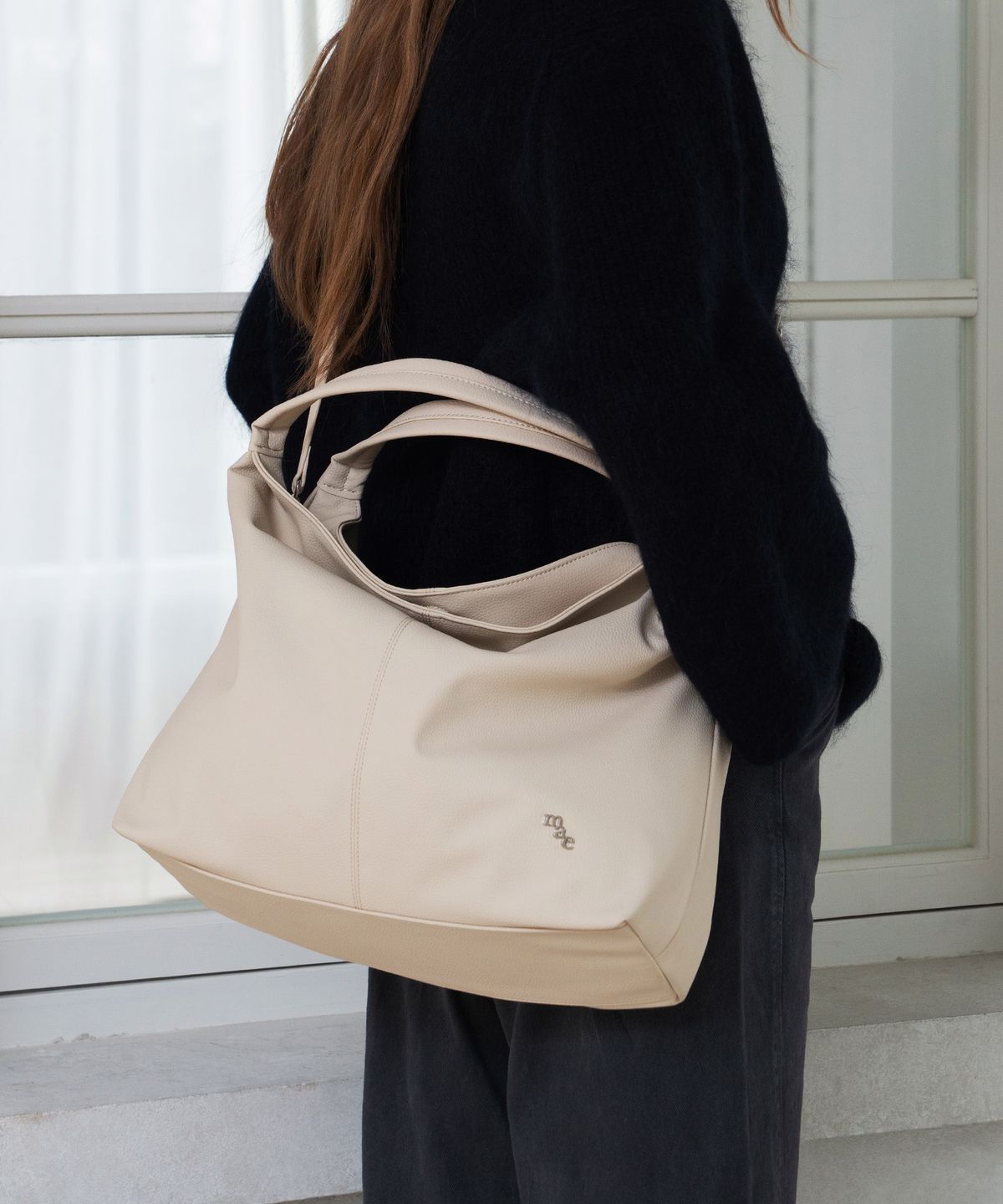 무쿠앤에보니(MUCU AND EBONY) Ballon Bag _ Oatmeal