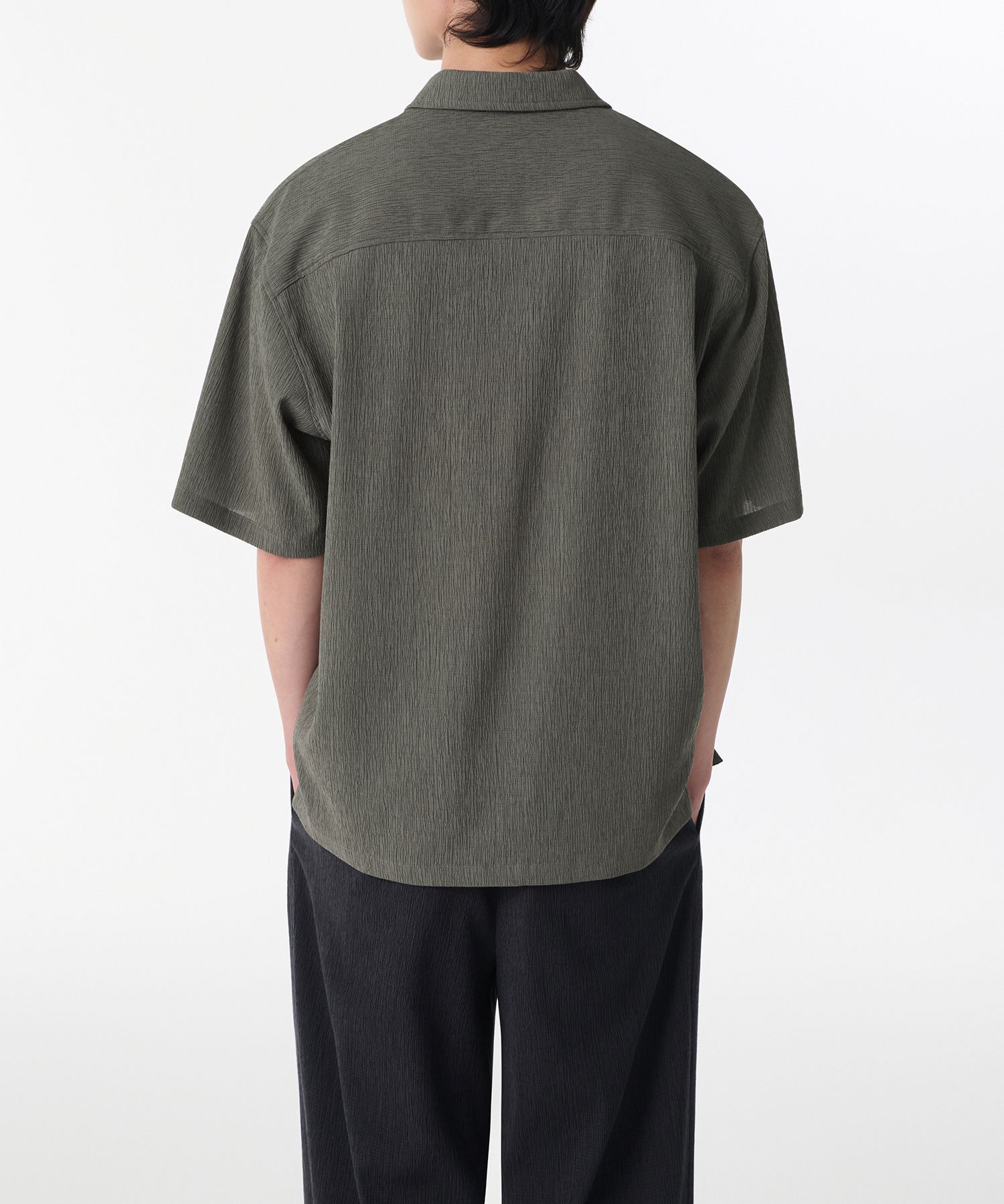 ★MUSINSA STANDARD★ Crinkle Relaxed Short Sleeve Shirt Gray MUSINSA | MUSINSA STANDARD Crinkle Relaxed Short Sleeve