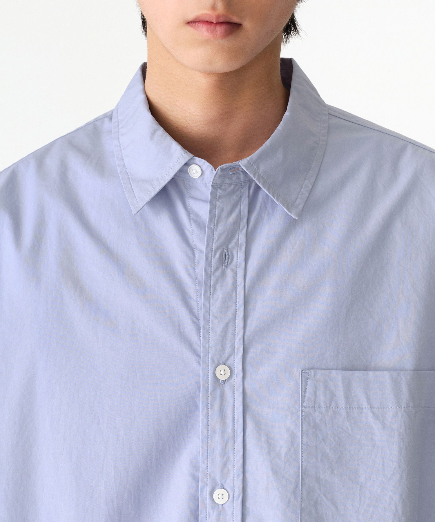 MUSINSA | MUSINSA STANDARD Relaxed Washed Poplin Shirt