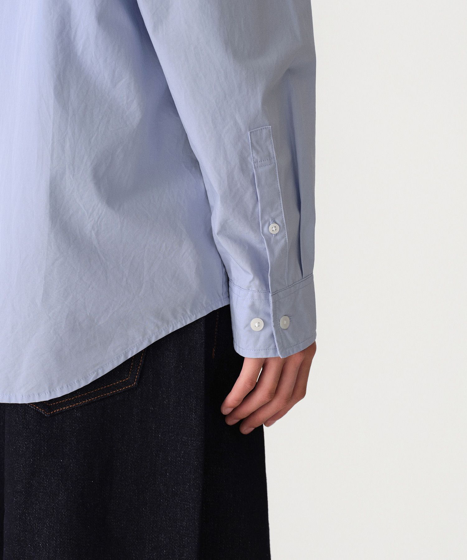 MUSINSA | MUSINSA STANDARD Relaxed Washed Poplin Shirt