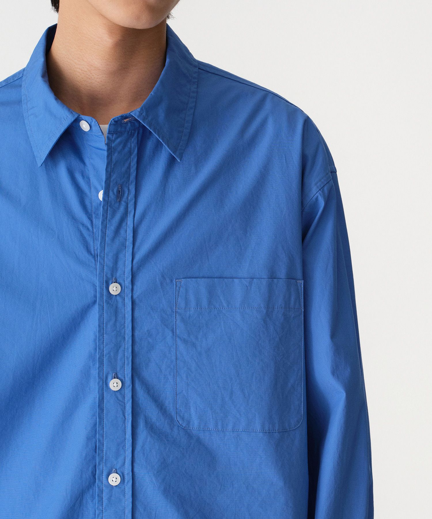 ★MUSINSA STANDARD★ Relaxed Washed Poplin Shirt Dusty Blue MUSINSA | MUSINSA STANDARD Relaxed Washed Poplin Shirt