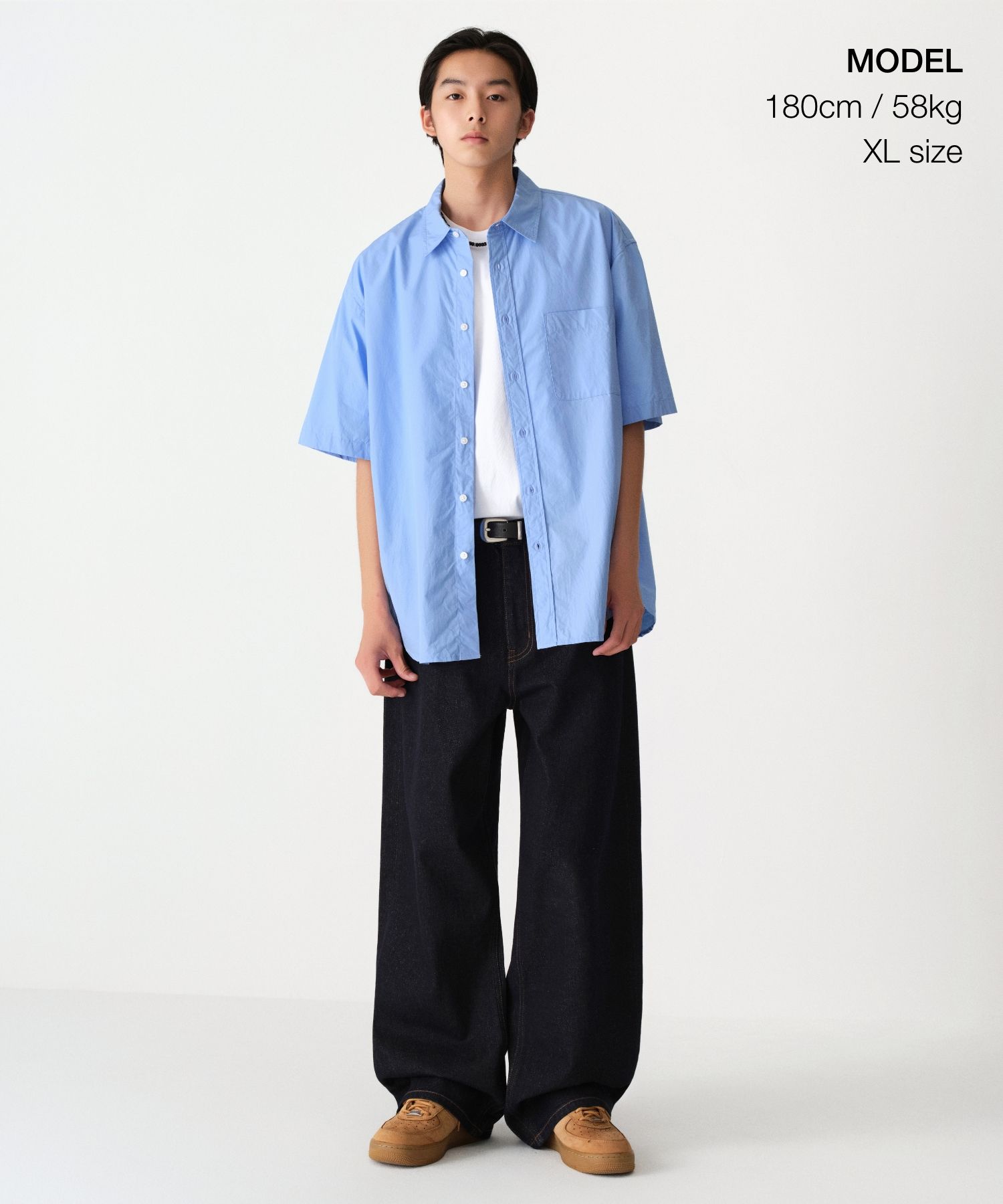 MUSINSA | MUSINSA STANDARD Relaxed Washed Poplin Short