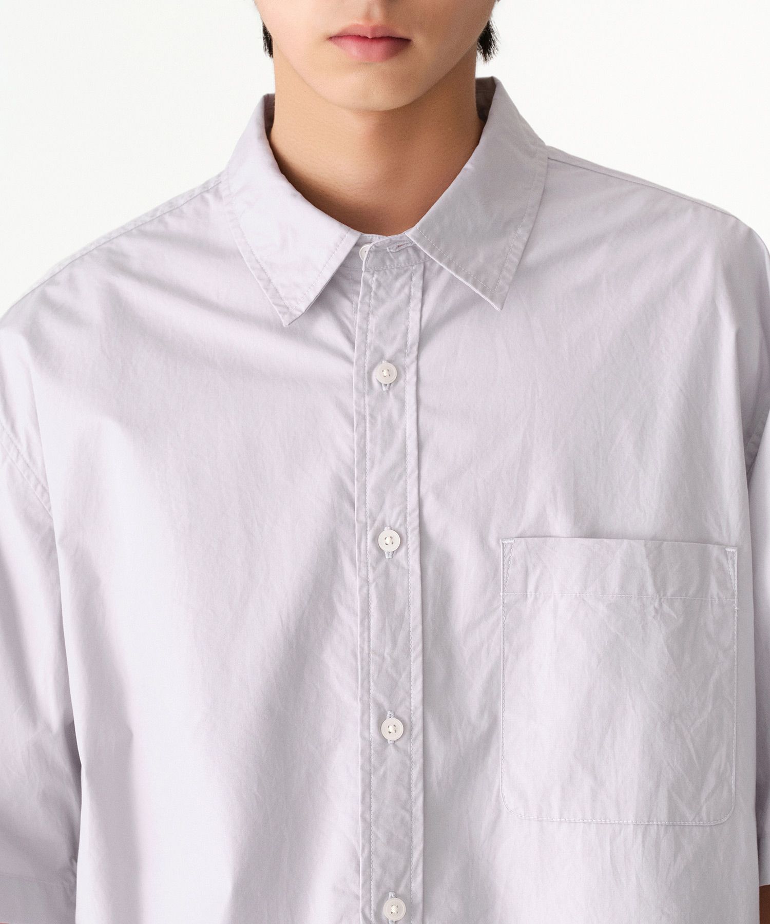 MUSINSA | MUSINSA STANDARD Relaxed Washed Poplin Short