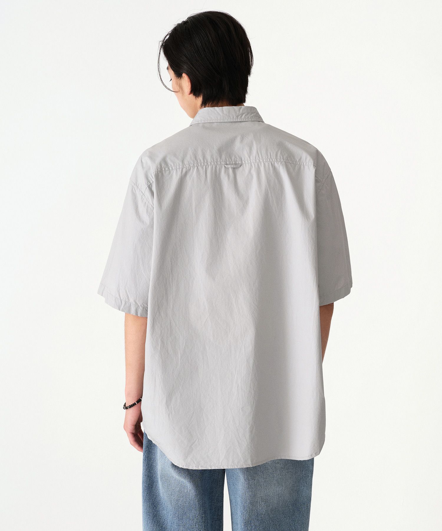 ★MUSINSA STANDARD★ Relaxed soft poplin shirt warm ash grey MUSINSA | MUSINSA STANDARD Relaxed Washed Poplin Short