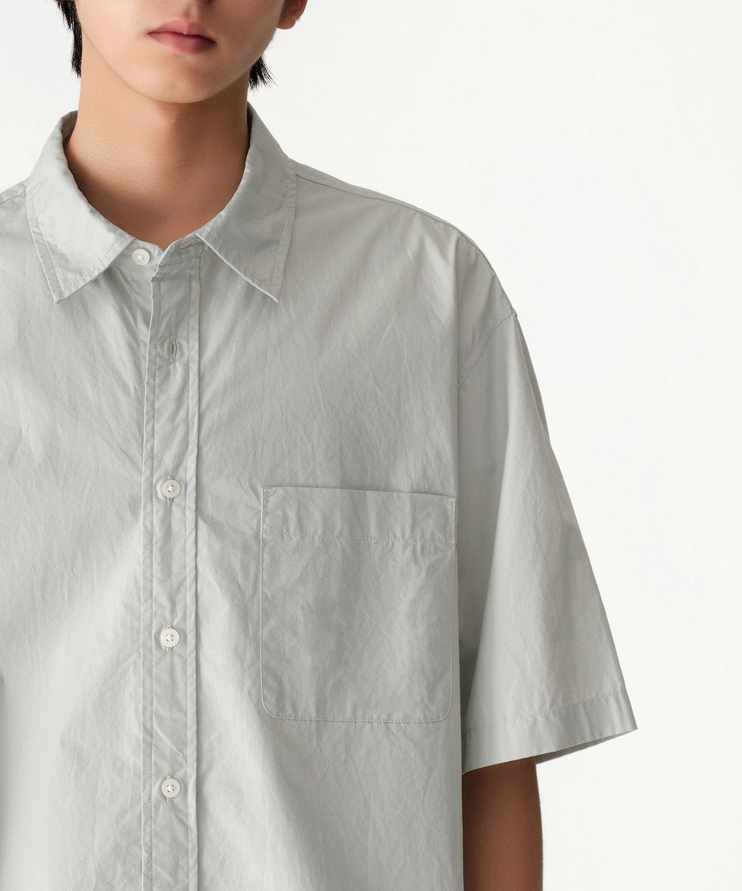 ★MUSINSA STANDARD★ Relaxed Soft Poplin Shirt Dusty Mint MM MUSINSA | MUSINSA STANDARD Relaxed Soft Poplin Shirt [Dusty