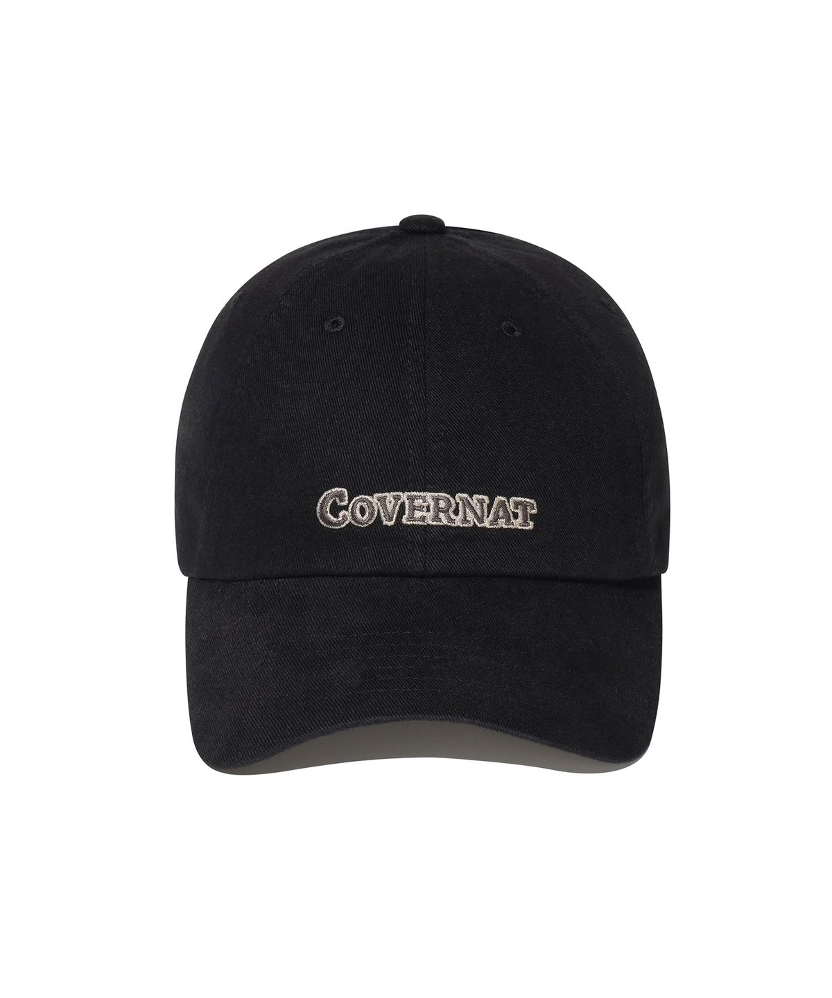커버낫(COVERNAT) [스탠다드 핏] 어센틱 로고 볼캡 Black