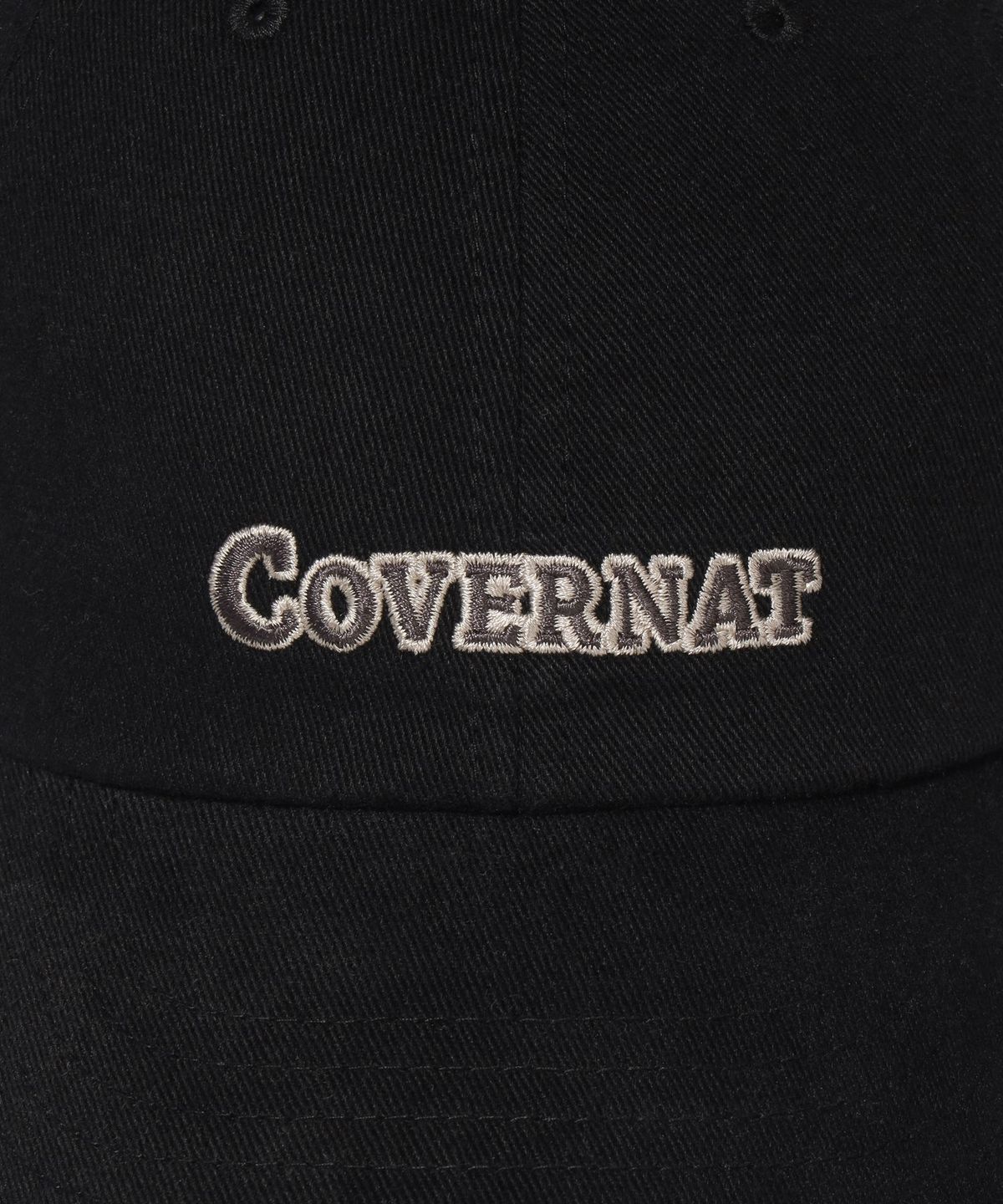 커버낫(COVERNAT) [스탠다드 핏] 어센틱 로고 볼캡 Black