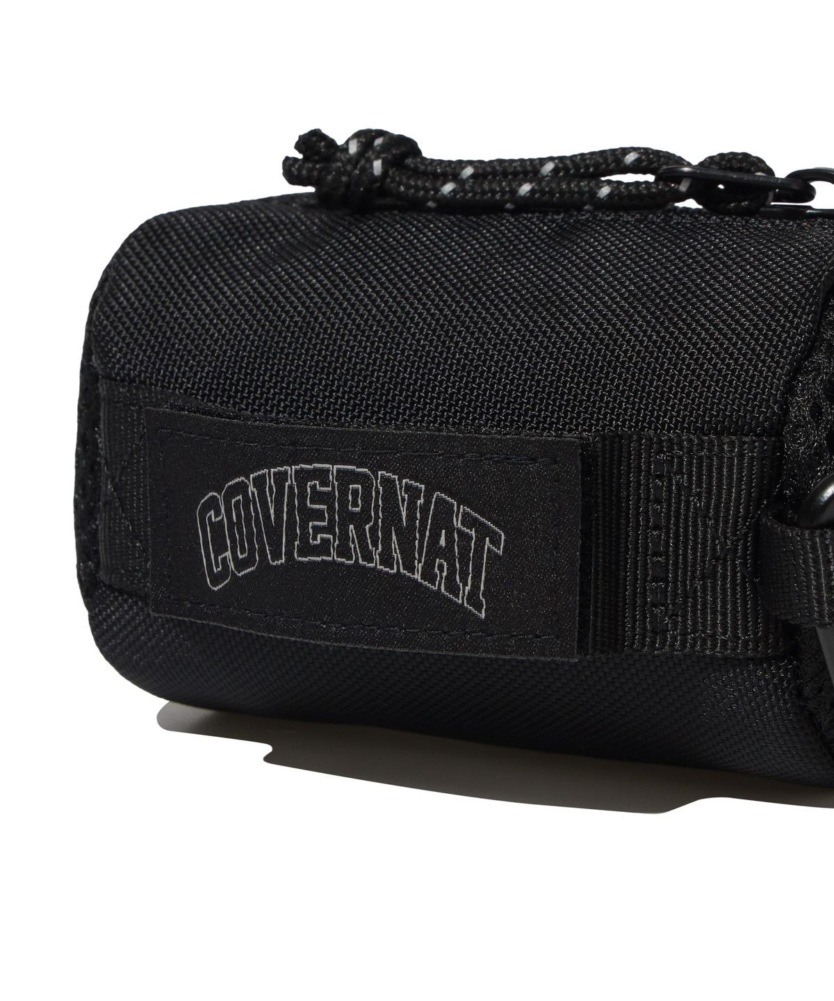 커버낫(COVERNAT) 아치 로고 웨빙 실린더 파우치 키링 Black