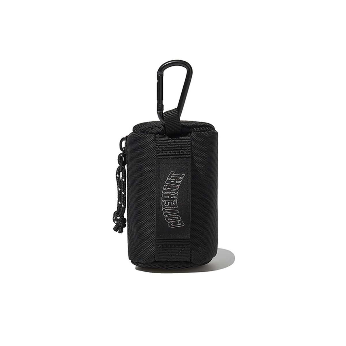 커버낫(COVERNAT) 아치 로고 웨빙 실린더 파우치 키링 Black