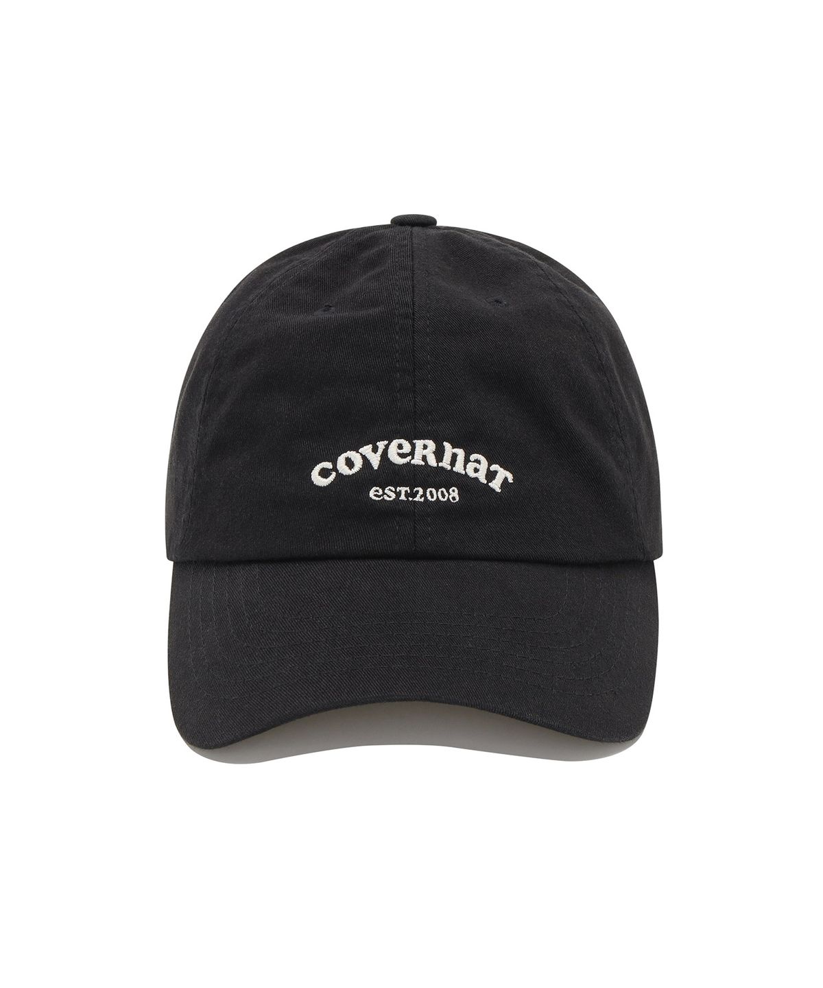 커버낫 우먼(COVERNAT WOMAN) [스탠다드 핏] 클로버하트 아치 쿠퍼 로고 볼캡 Black