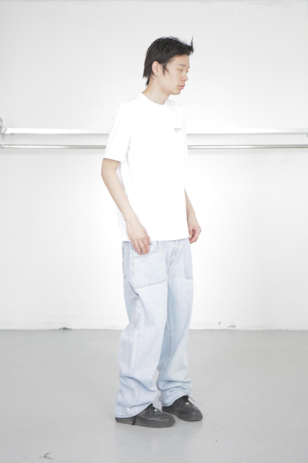 플라스틱프로덕트(PLASTICPRODUCT) MPa PAINTER DENIM PANTS(STEEL