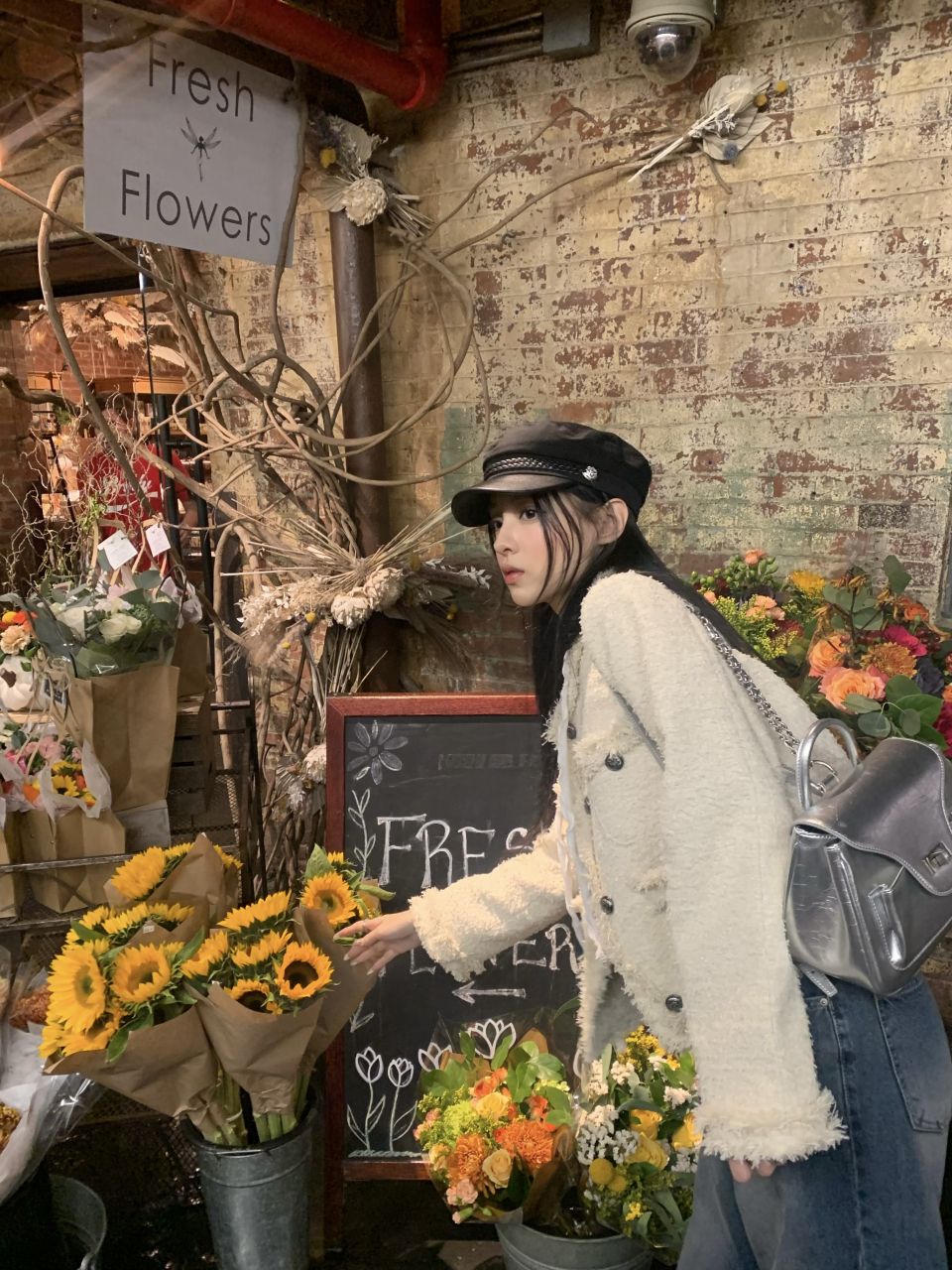 MUSINSA | KHAKIPOINT Antique Crop Tweed Jacket (ivory)