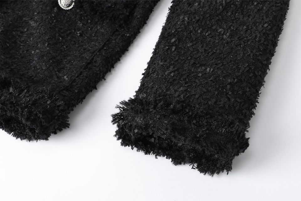 MUSINSA | KHAKIPOINT Antique Tweed Jacket (black)