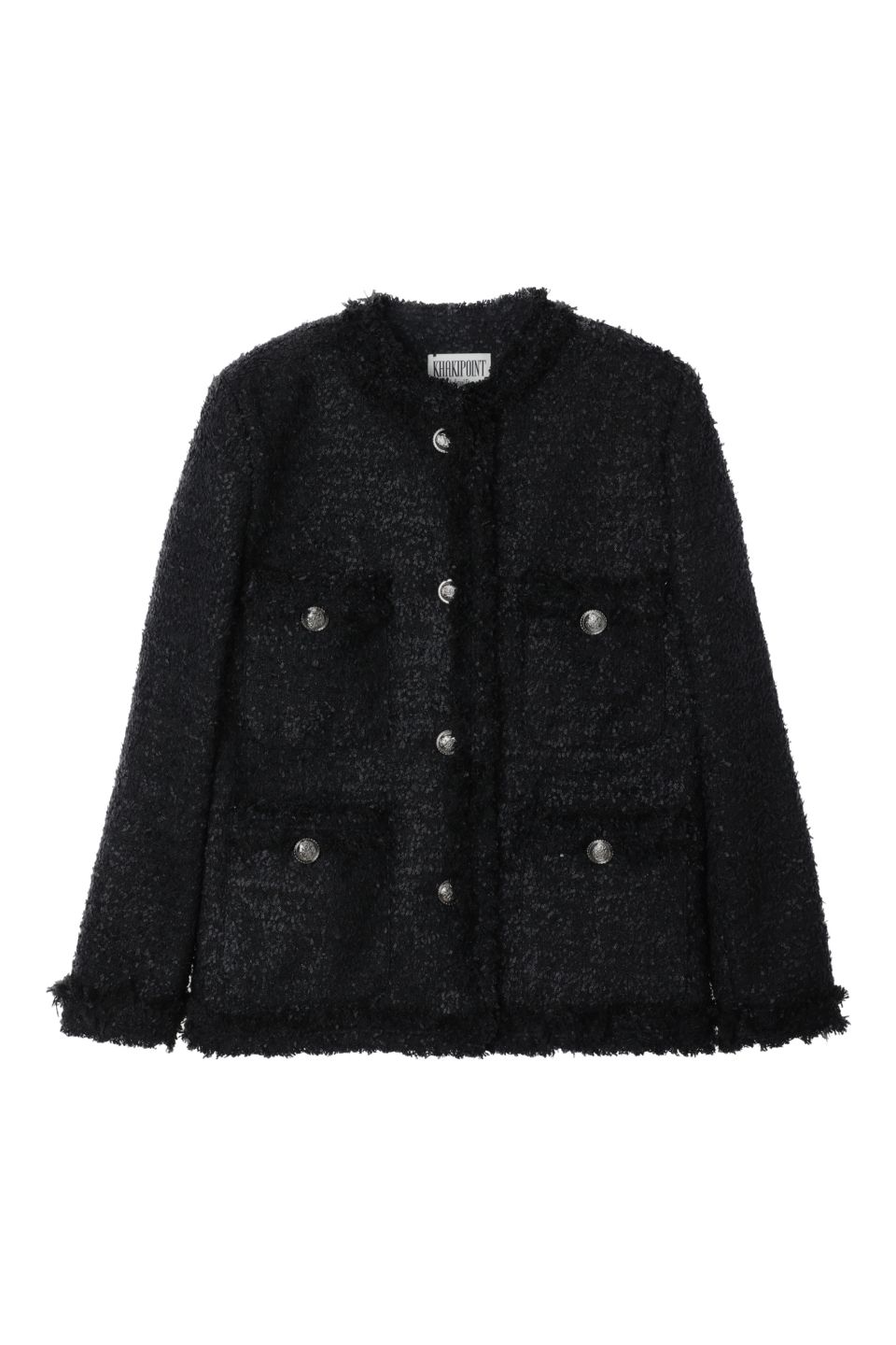 ジャケット・アウター KHAKIPOINT Antique Crop Tweed Jacket 2024112121512227036167761673f2