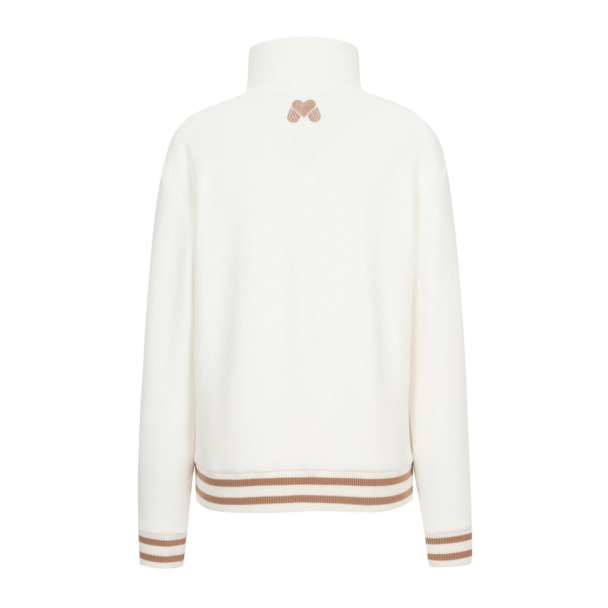 마틴골프(MARTINE GOLF) Logo Jacquard Fur Knit_OFF-WHITE