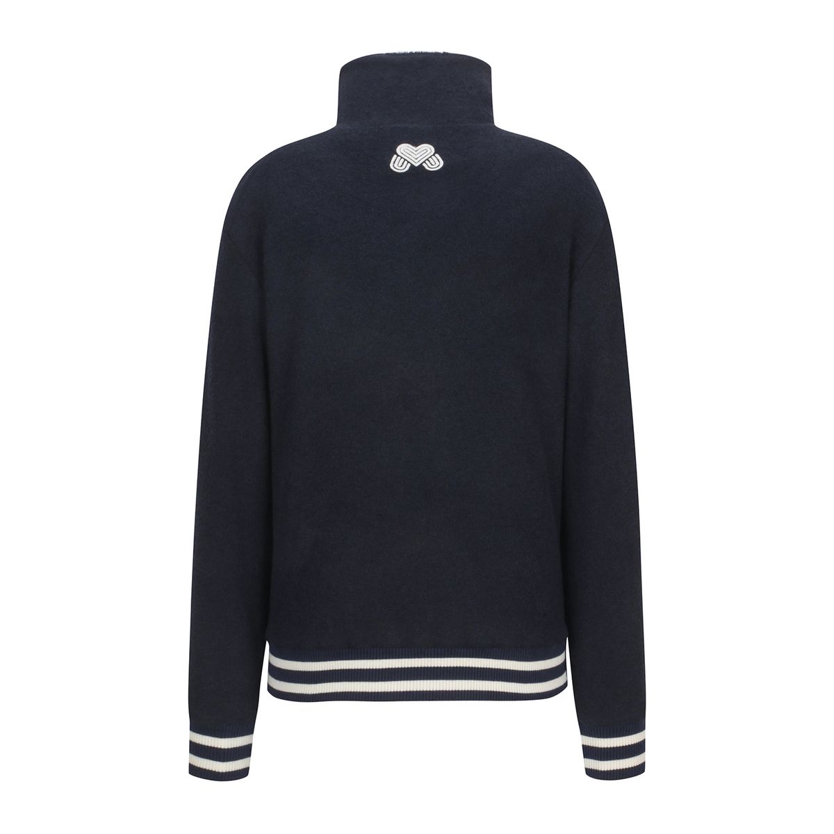 마틴골프(MARTINE GOLF) Logo Jacquard Fur Knit_NAVY