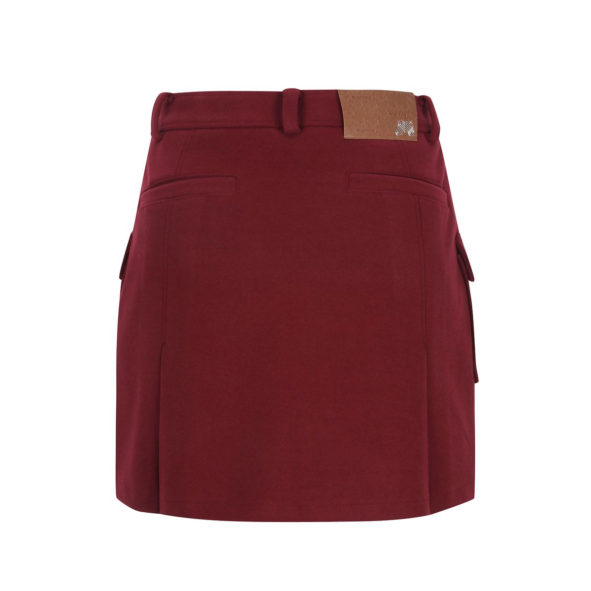 마틴골프(MARTINE GOLF) Out Pocket A Line Culotte_BURGUNDY
