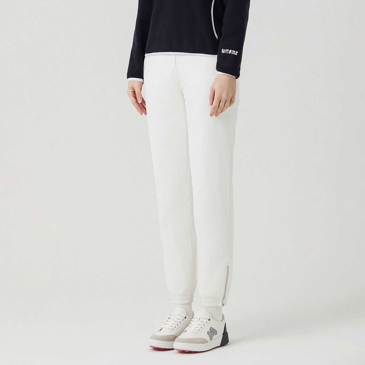 마틴골프(MARTINE GOLF) Banding Thin Down Jogger Pants_OFF-WHITE