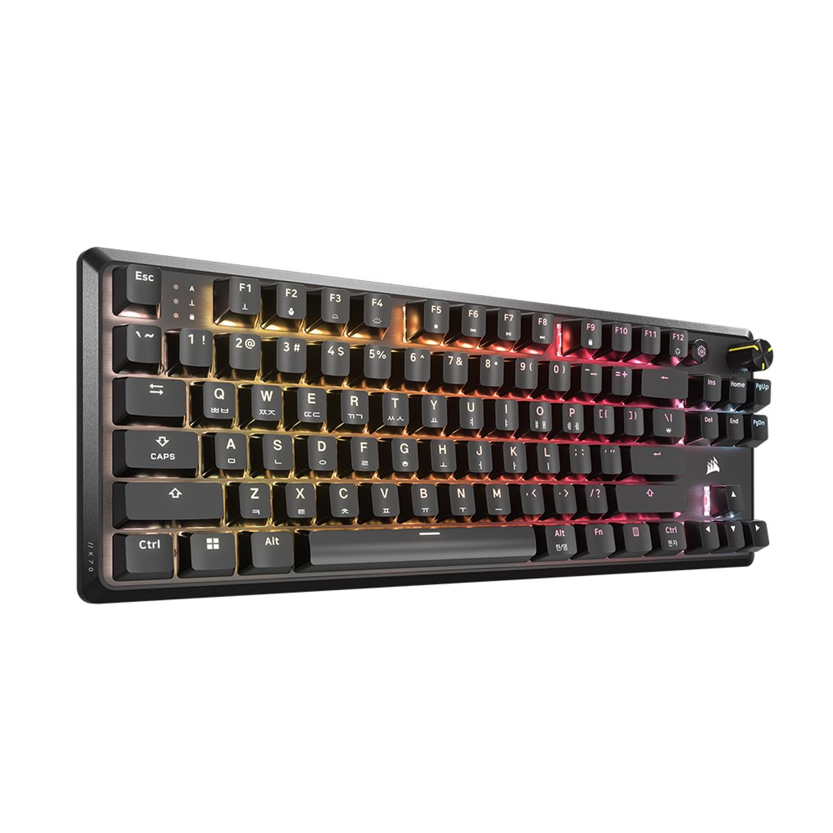 커세어(CORSAIR) K70 RGB CORE TKL 텐키리스 게이밍 기계식 키보드 적축