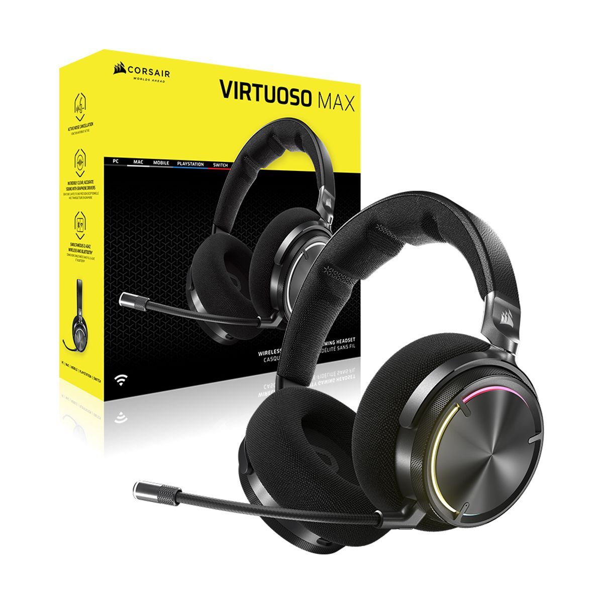 커세어(CORSAIR) VIRTUOSO MAX RGB 무선 게이밍 헤드셋