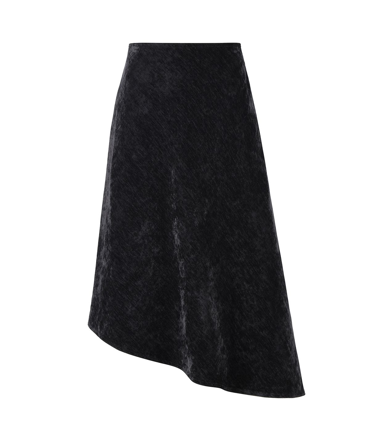 르네제이(RENEJ) Velvet Diagonal Flared Skirt