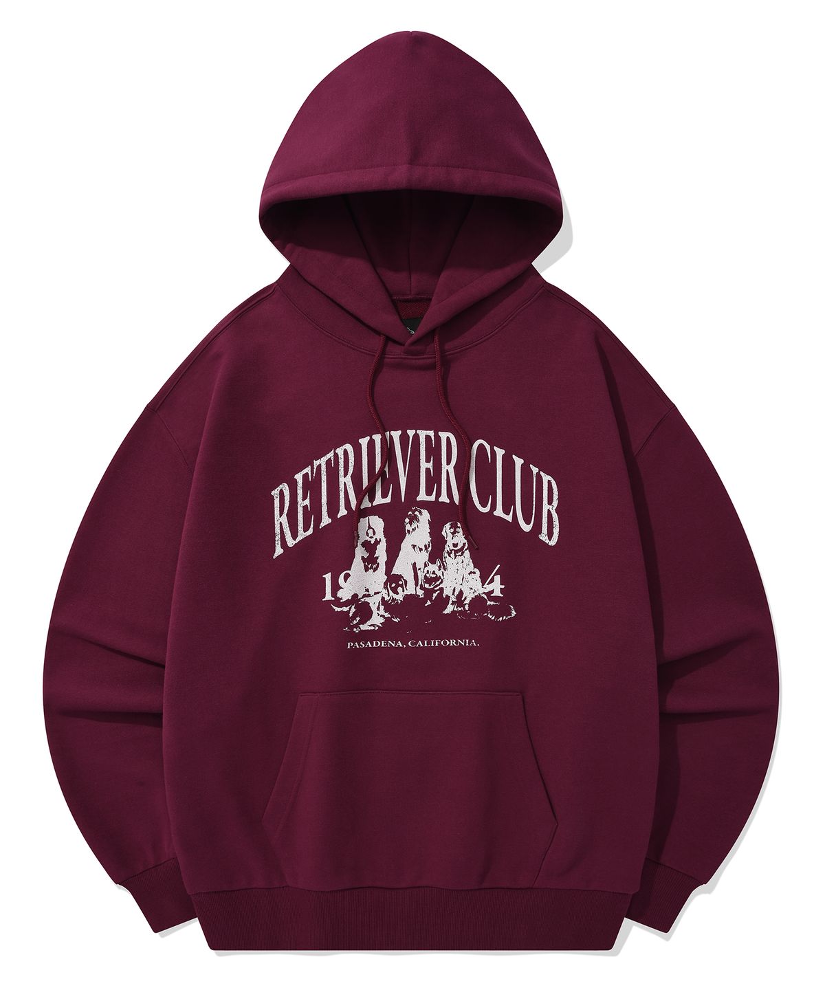 리트리버클럽(RETRIEVER CLUB) RETRIEVER FRIENDS HOODIE [BURGUNDY]
