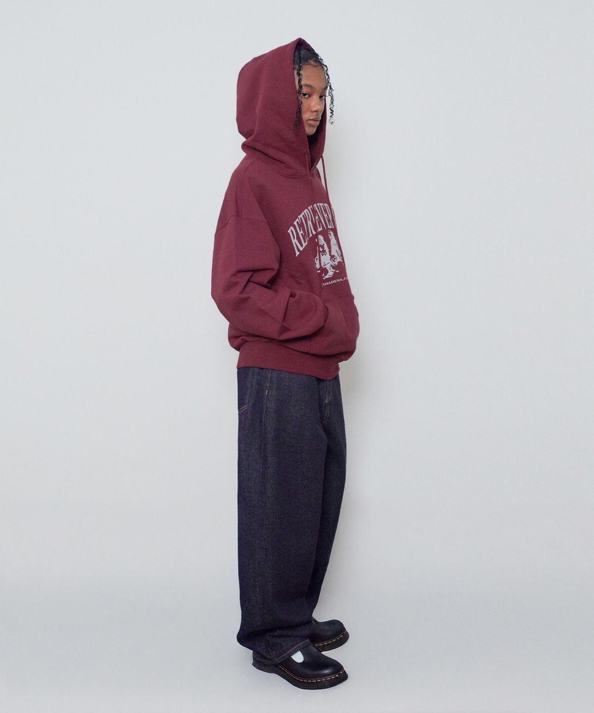 리트리버클럽(RETRIEVER CLUB) RETRIEVER FRIENDS HOODIE [BURGUNDY]