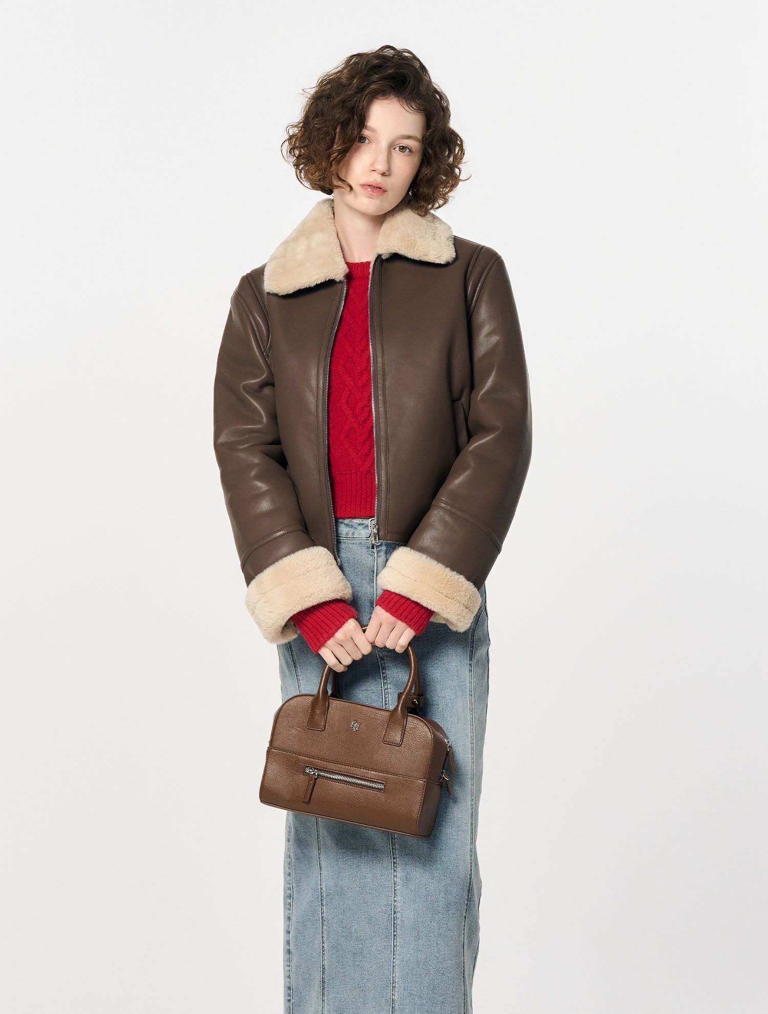 MUSINSA | GENERAL IDEA Basic Leather Mustang [BROWN