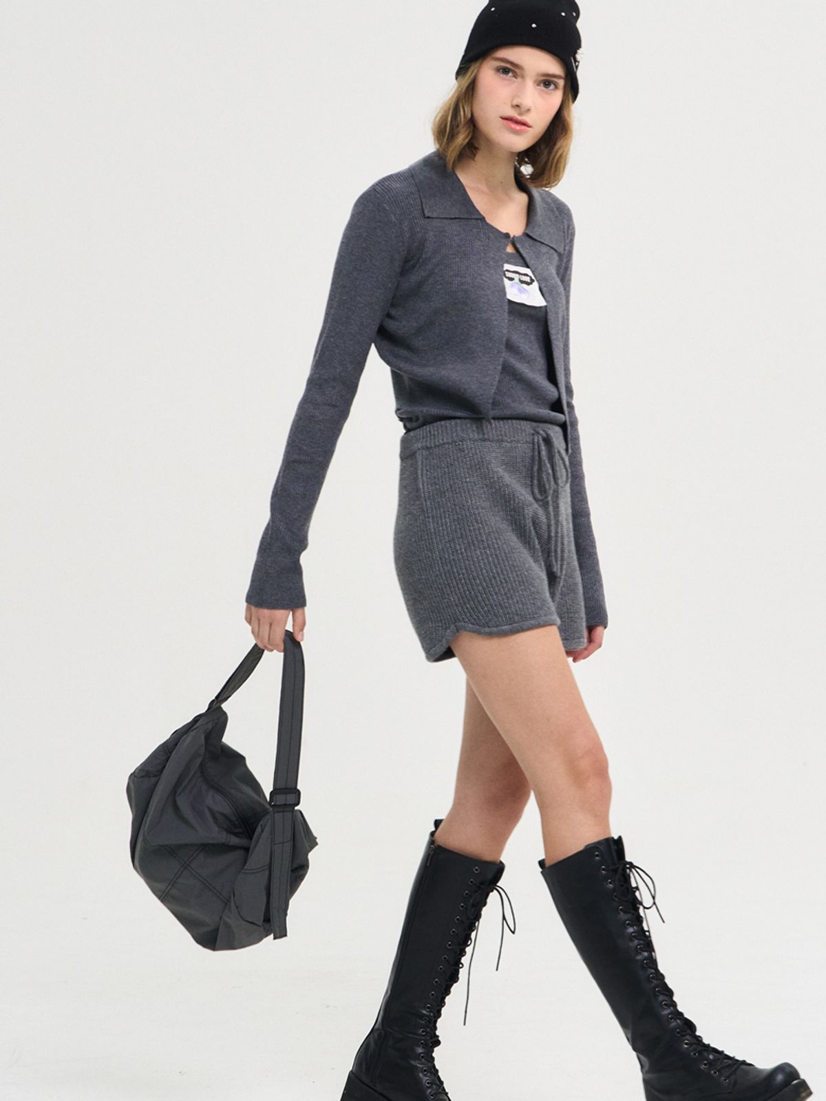 쏘리, 투 머치 러브(SORRY, TOO MUCH LOVE) Duffel Bag_Gray