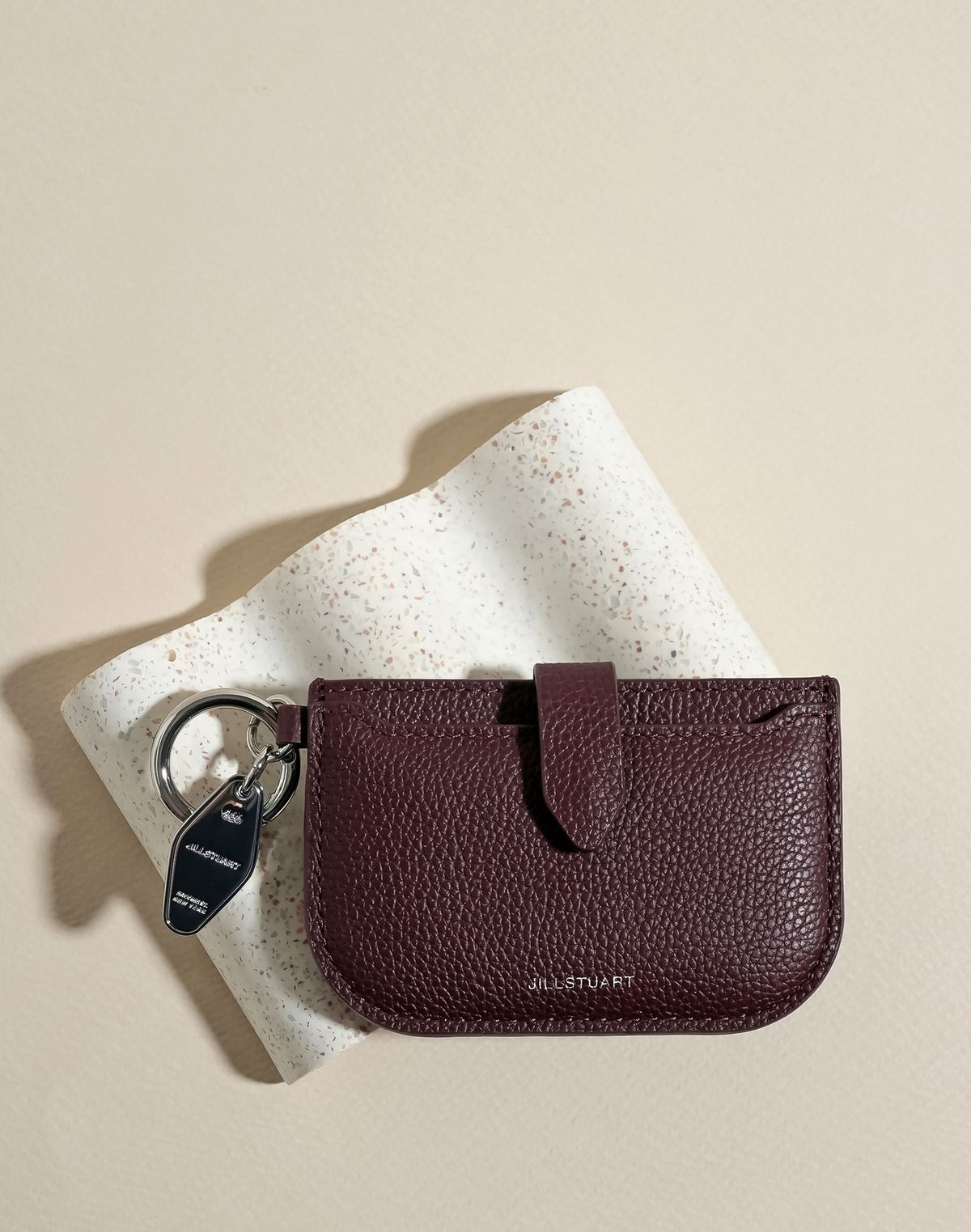 질스튜어트액세서리(JILLSTUART ACC) [보우] 소가죽 카드지갑 겸 참장식 4color