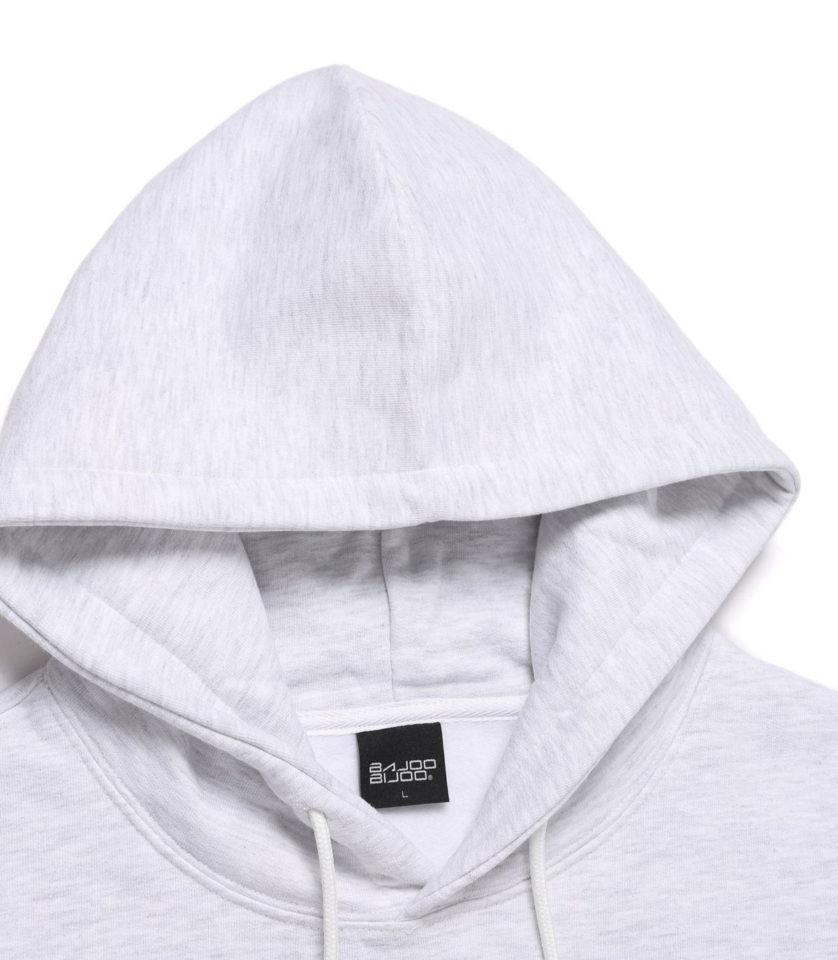 바쥬비쥬(BAJOO BIJOO) HEART CAT HOODIE [MELANGE GREY]
