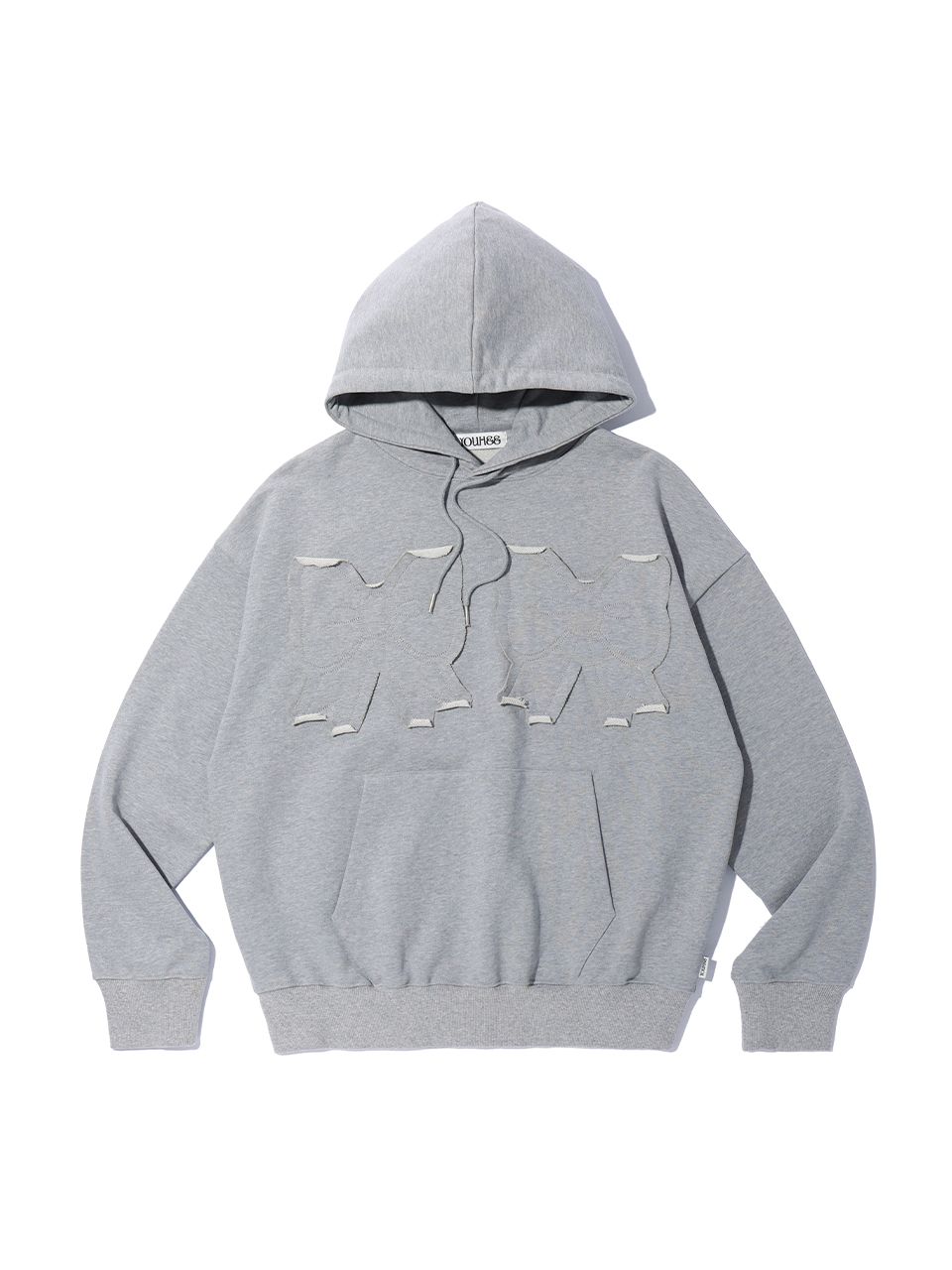 MUSINSA公式 | YOUHEE YOUHEE RIBBON HOODIE CHARCOAL