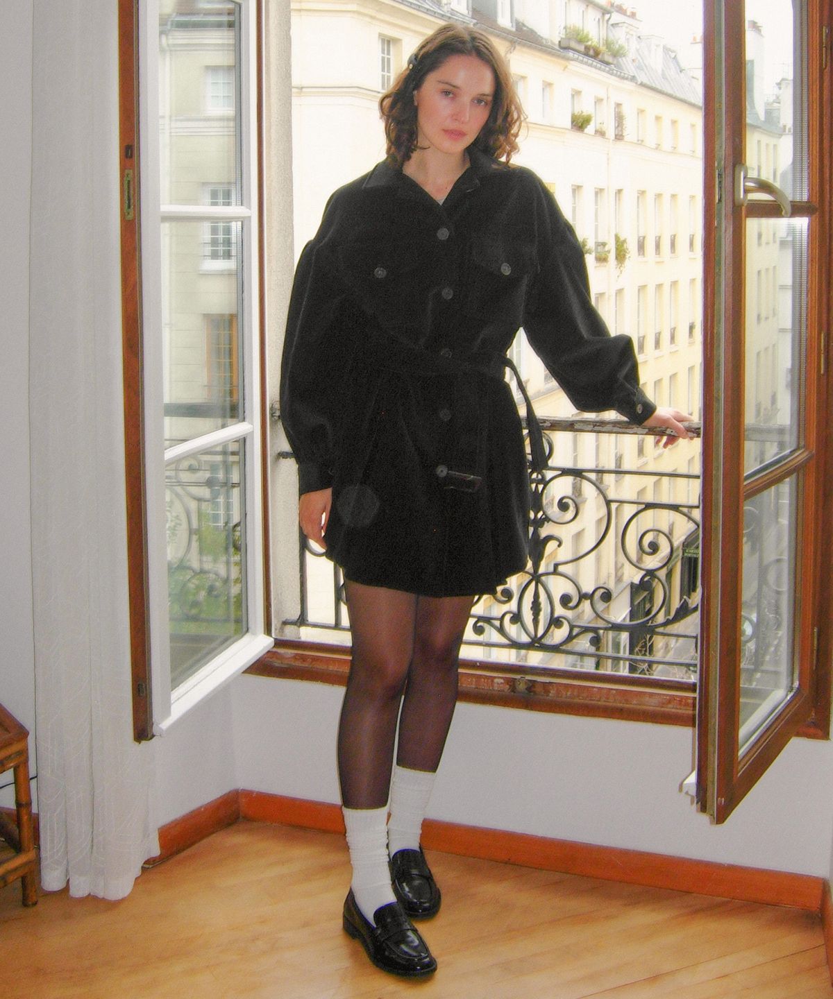 하케쉬(HACKESCH) 2Way Corduroy Dress_Black