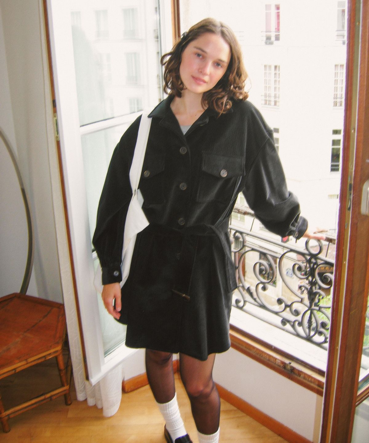 하케쉬(HACKESCH) 2Way Corduroy Dress_Black