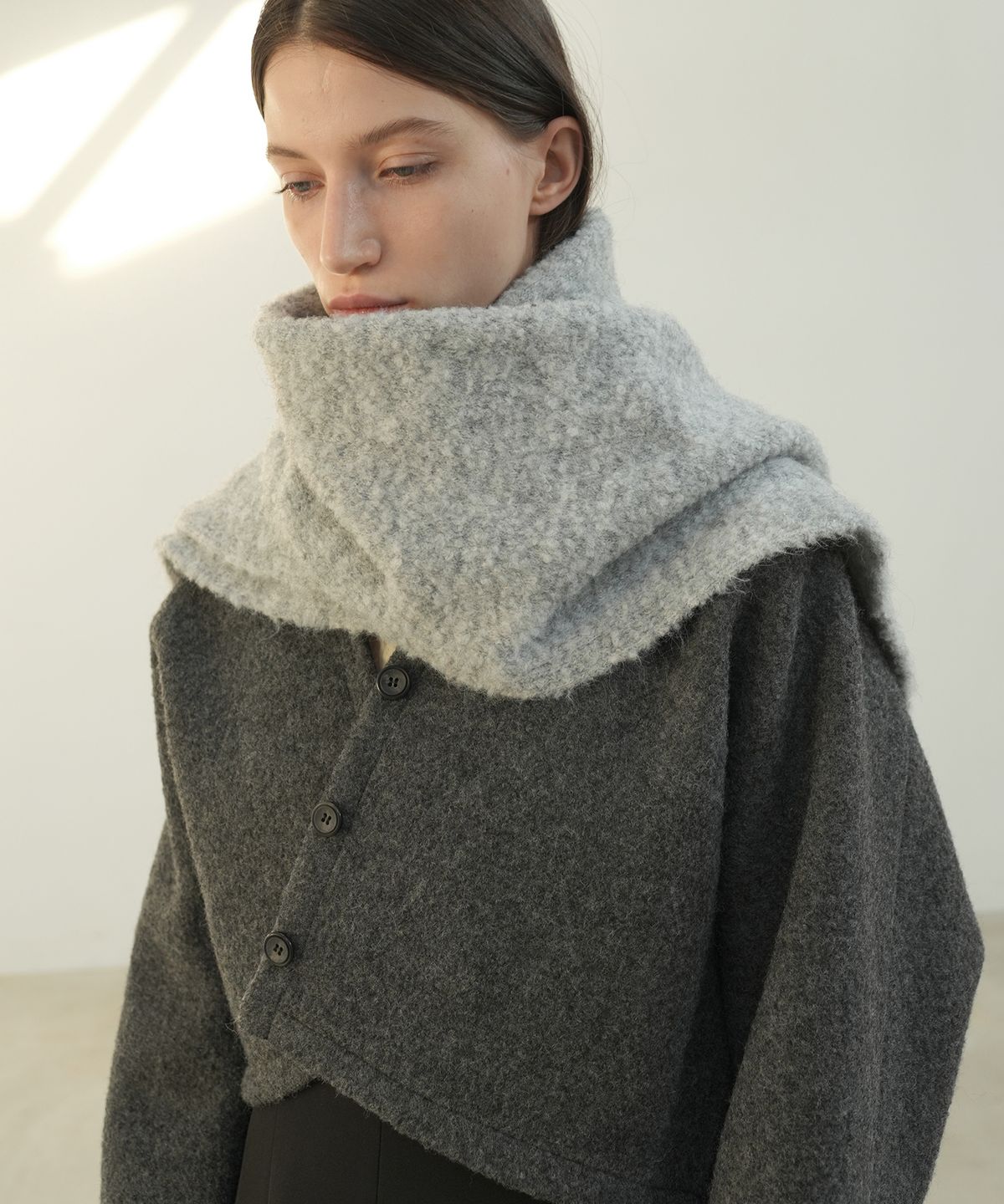폴앤앨리스(PAUL&ALICE) BOUCLE WOOL MUFFLER / 3COLOR