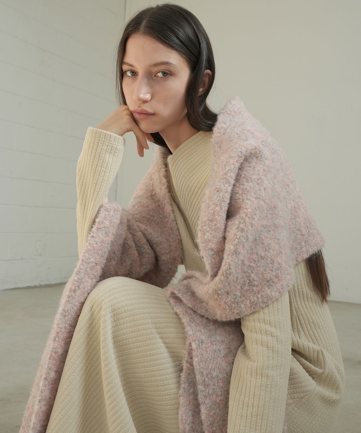 폴앤앨리스(PAUL&ALICE) BOUCLE WOOL MUFFLER / 3COLOR
