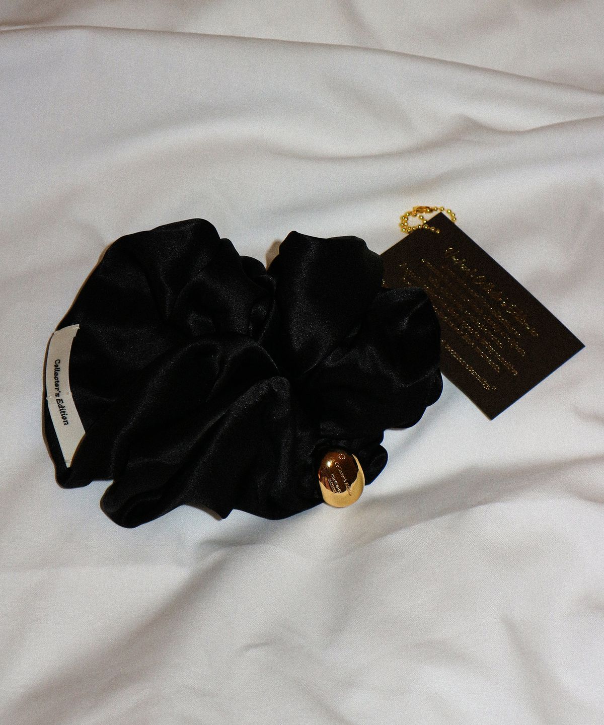 하케쉬(HACKESCH) Silk Scrunchie_Black