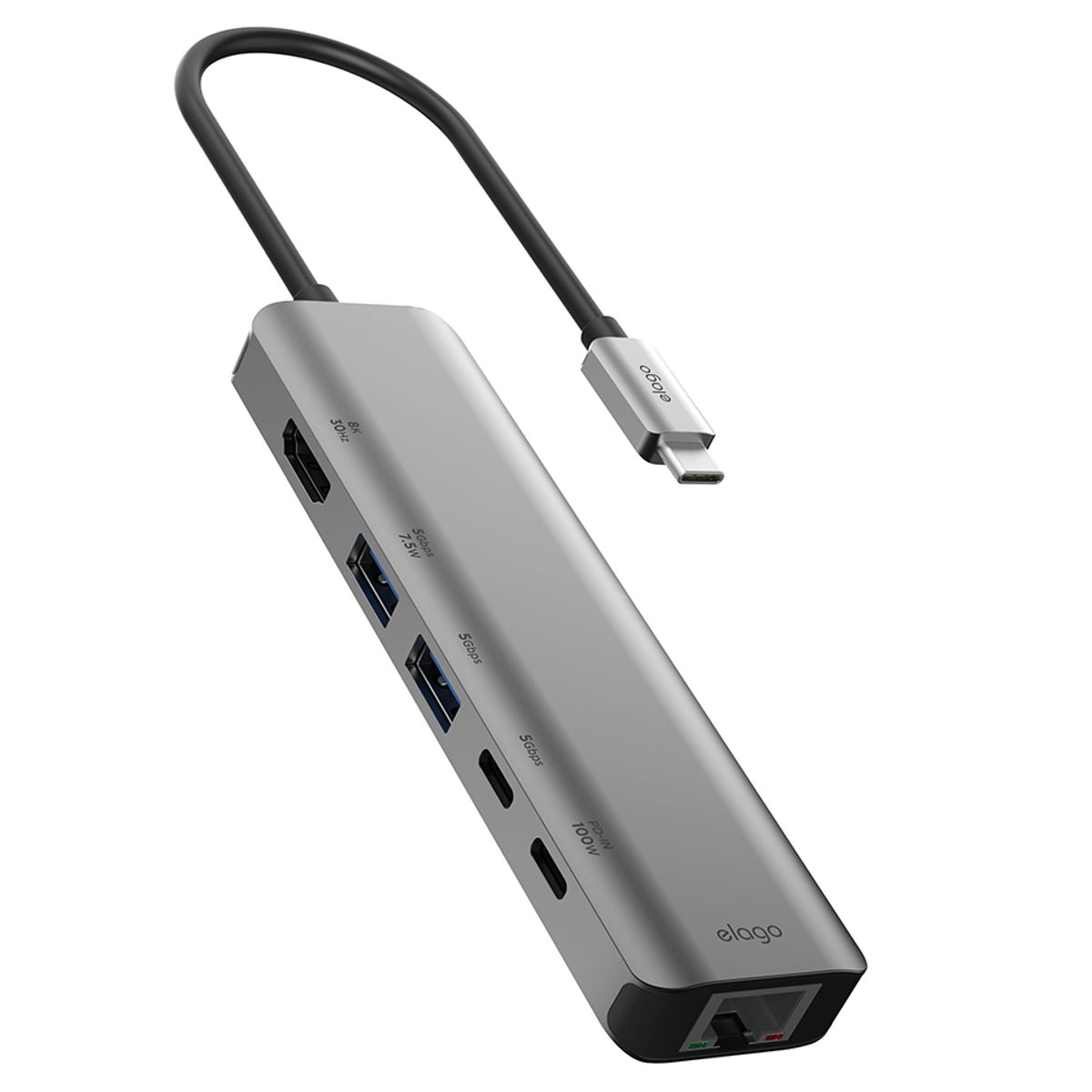엘라고(ELAGO) 6in1 USB-C타입 HDMI 8K 멀티 허브 어댑터